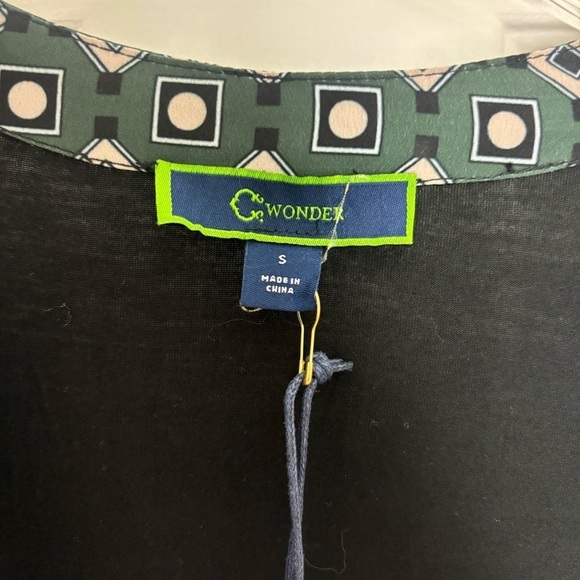 C. Wonder NWT Mixed Media Open Front Cardigan - Picture 7 of 11